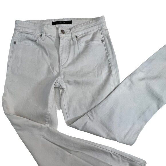 JOE'S Jeans Cropped White Straight Leg Jeans Size 26 - Picture 4 of 7